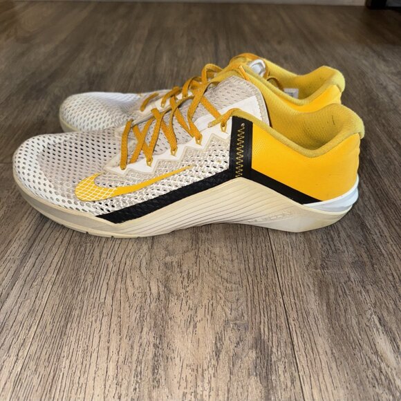 Custom Nike By You ID Metcon 6 White Yellow DA2894-991 Mens Size 15 - Picture 2 of 9